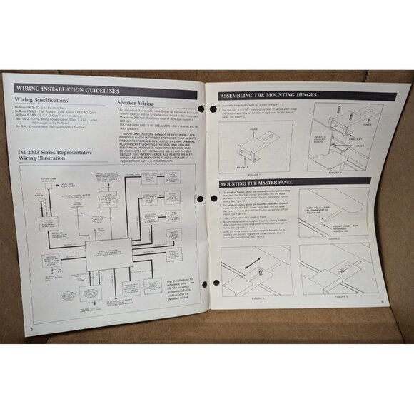 Nutone Service Manual for model IM-2003 radio-intercom system - Picture 3 of 5
